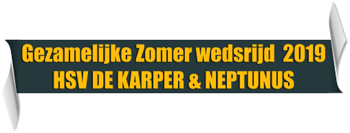 Gezamelijke Zomer wedsrijd  2019 HSV DE KARPER & NEPTUNUS